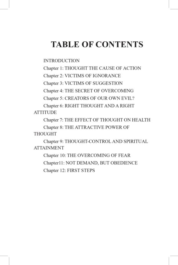 THE POWER OF THOUGHT